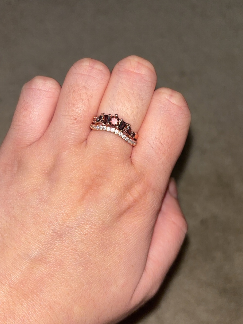 Waves of Sparkle ring